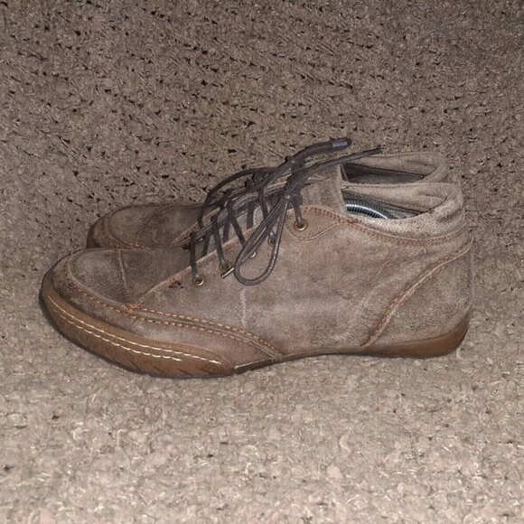 Vintage DOLCIS-Brown Distressed Oiled Suede Desert Boots-Sz 13-NWOB - Picture 3 of 7